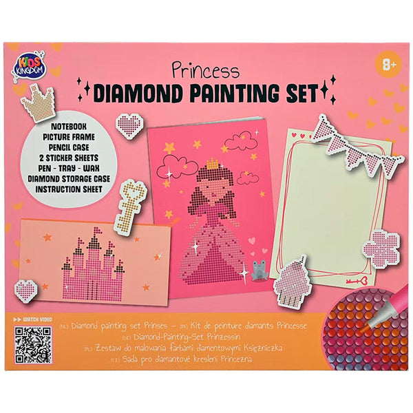 Diamond Painting Kinder Set Prinzessin 5 Teilig
