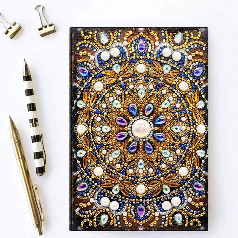 Diamond Painting Notizbuch Mandala, Unique-Diamond