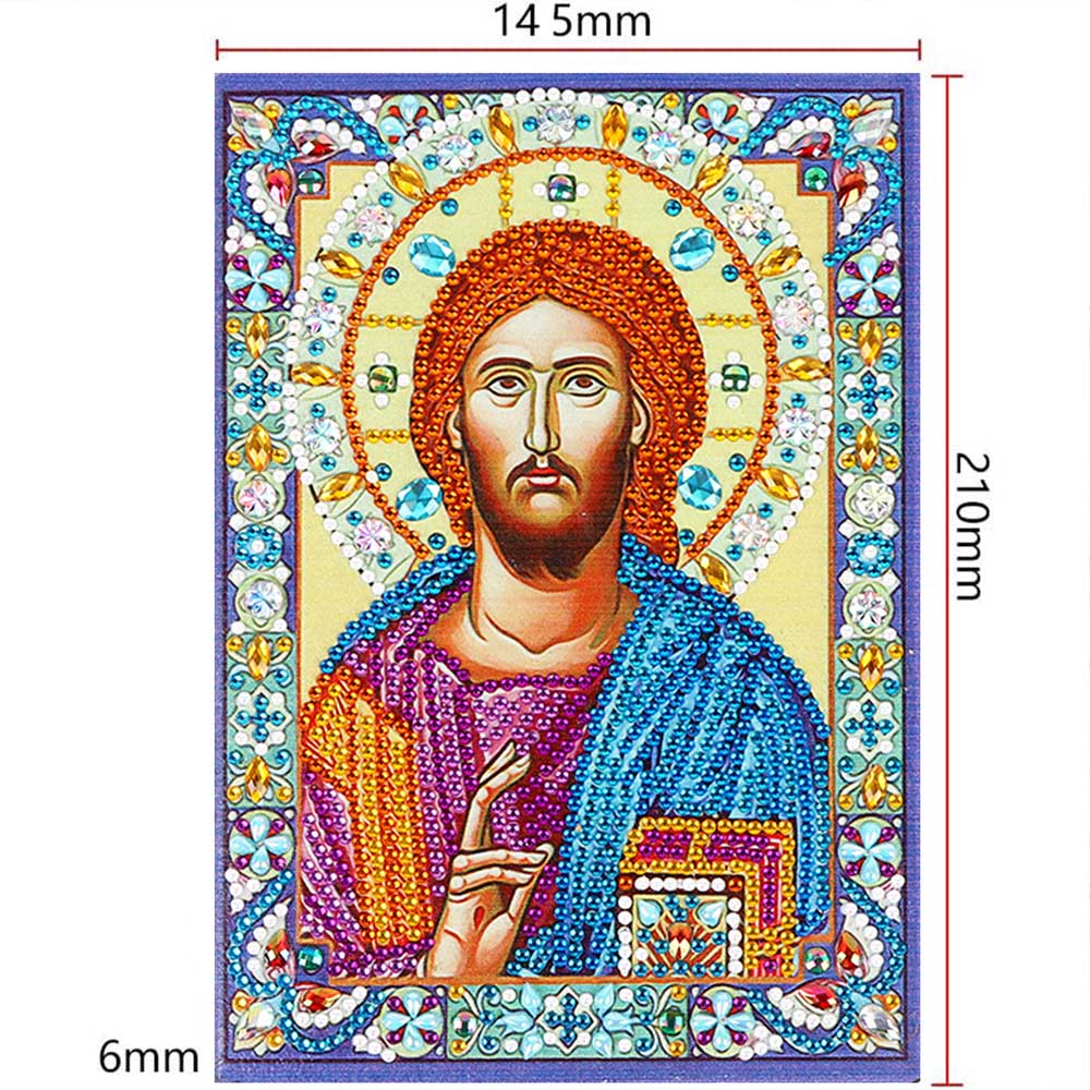 Diamond Painting Notizbuch Jesus Ikone