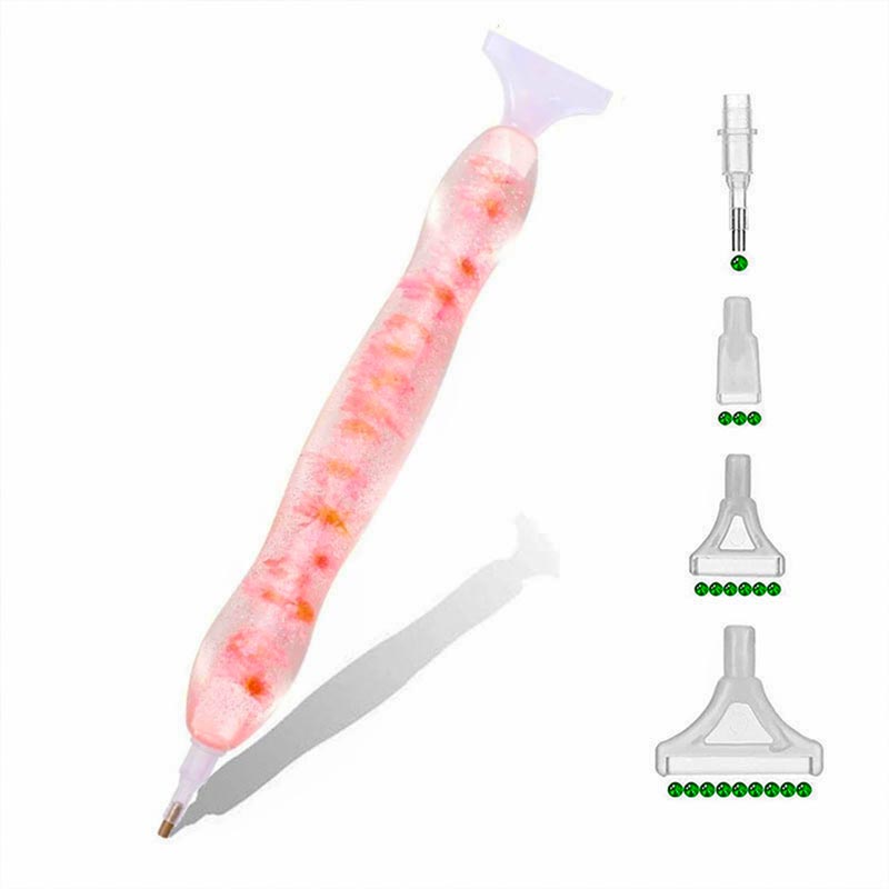 Diamond Painting Ergonomischer Premium Stift Rosa Blumen - Unique-Diamond