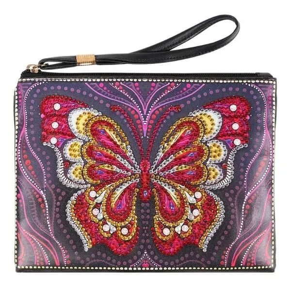 Diamond Painting Handgelenktasche Schmetterling - Unique-Diamond