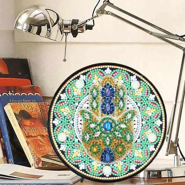 Diamond Painting LED Lampe Hand der Fatima - Unique-Diamond