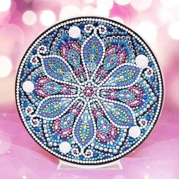 Diamond Painting LED Lampe Mandala Blume - Unique-Diamond