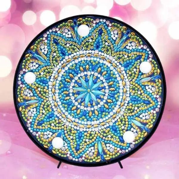 Diamond Painting LED Lampe Mandala Kristall - Unique-Diamond