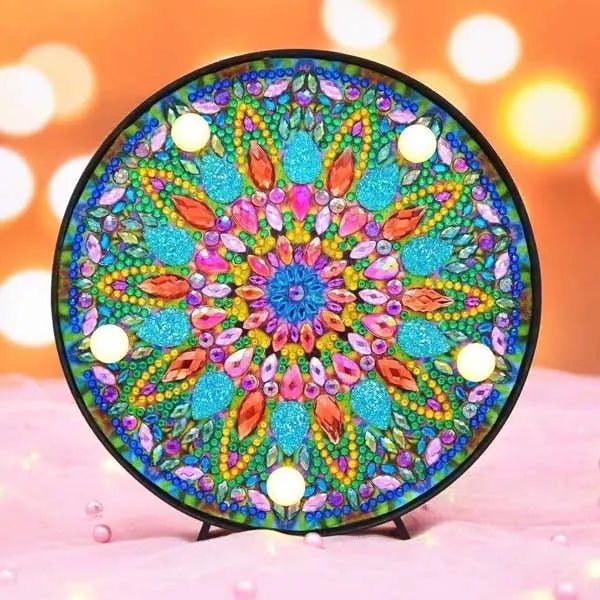 Diamond Painting LED Lampe Mandala Mix - Unique-Diamond