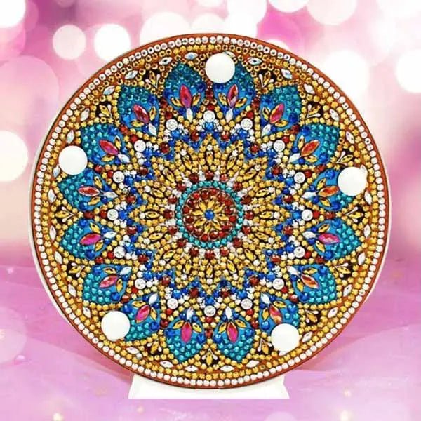 Diamond Painting LED Lampe Mandala Stern - Unique-Diamond