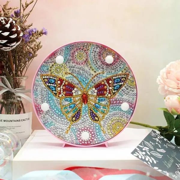 Diamond Painting LED Lampe Schmetterling - Unique-Diamond