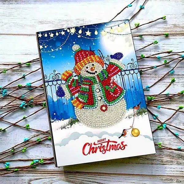 Diamond Painting Notizbuch Schneemann - Unique-Diamond