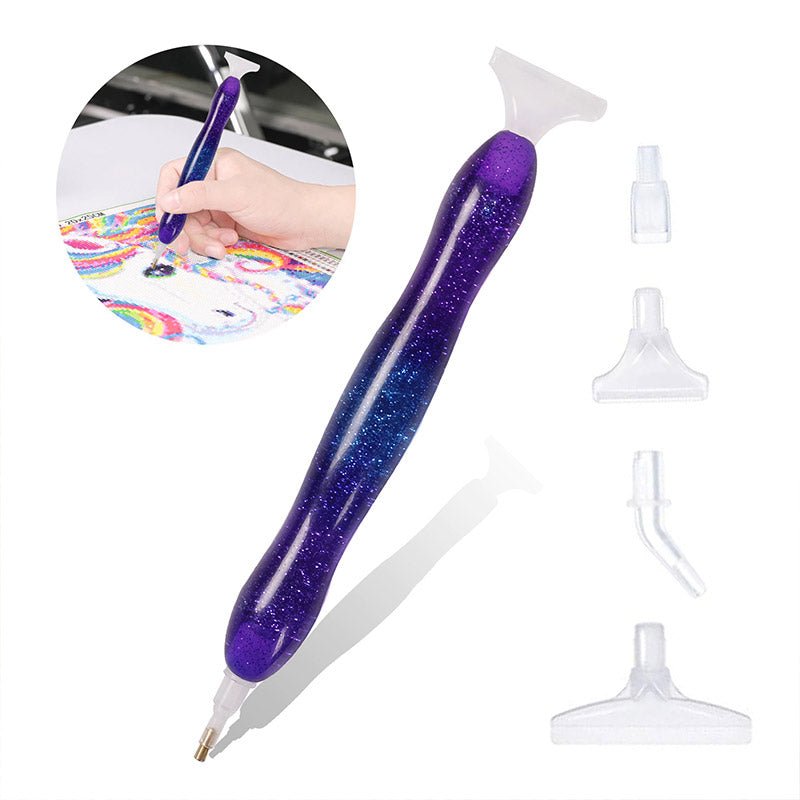 Diamond Painting Premium Ergonomischer Stift Lila Zubehör - Unique-Diamond