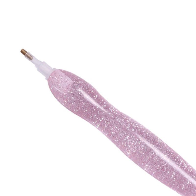 Diamond Painting Premium Stift Ergonomisch Pink Glitzer Zubehör - Unique-Diamond