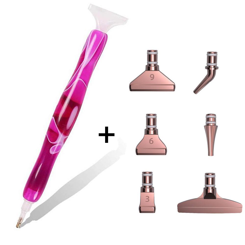 Diamond Painting Premium Stift ergonomisch Wellen Violett Zubehör - Unique-Diamond