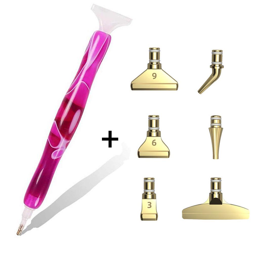 Diamond Painting Premium Stift ergonomisch Wellen Violett Zubehör - Unique-Diamond