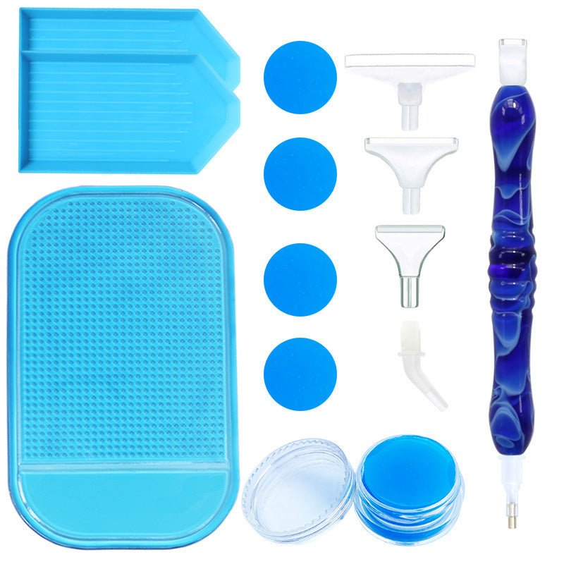 Diamond Painting Premium Tools Set Dunkelblau 15 Teilig - Unique-Diamond