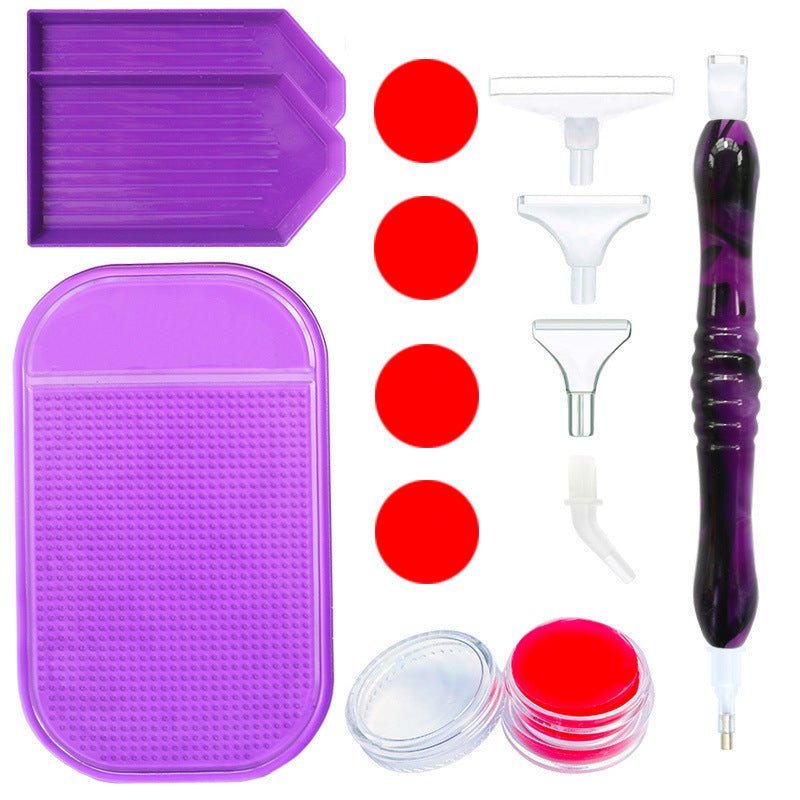 Diamond Painting Premium Tools Set Dunkelviolett 15 Teilig in - Unique-Diamond