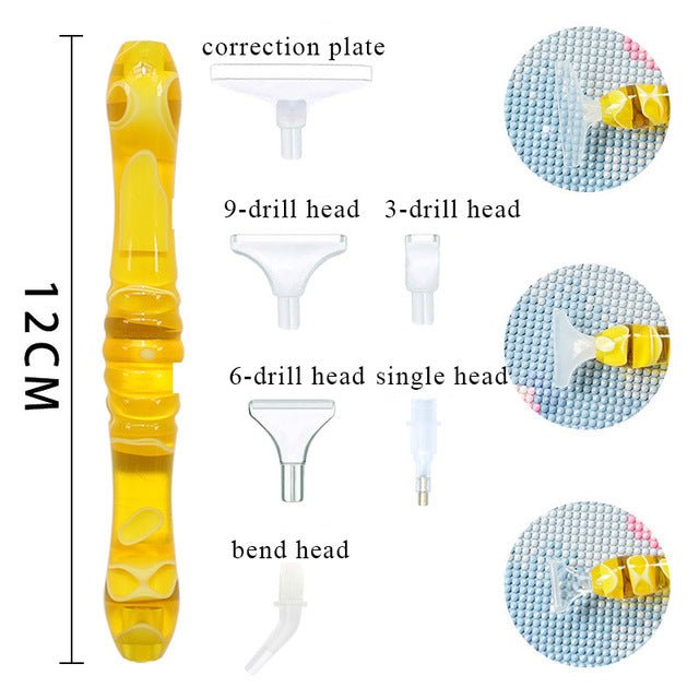 Diamond Painting Premium Tools Set Gelb 15 Teilig - Unique-Diamond