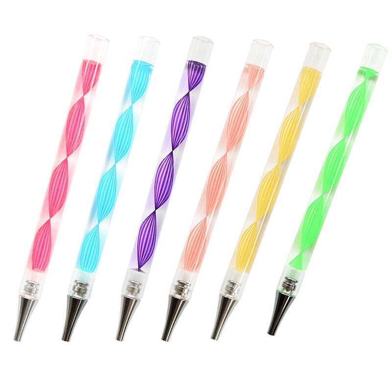 Diamond Painting Spiralstift + 7 Aufsätze in 6 Farben Zubehör - Unique-Diamond