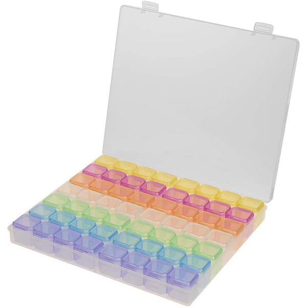 Diamond Painting XL Aufbewahrungsbox mit 56 Fächer Multicolor Zubehör - Unique-Diamond