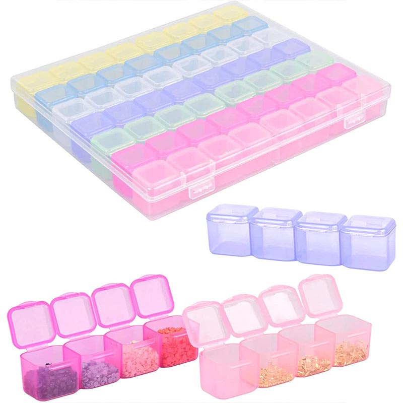 Diamond Painting XL Aufbewahrungsbox mit 56 Fächer Multicolor Zubehör - Unique-Diamond